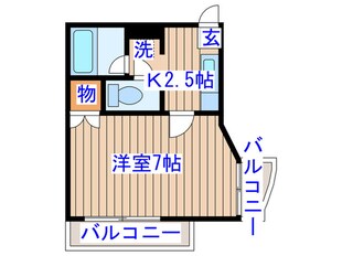 レジデンスササキの物件間取画像